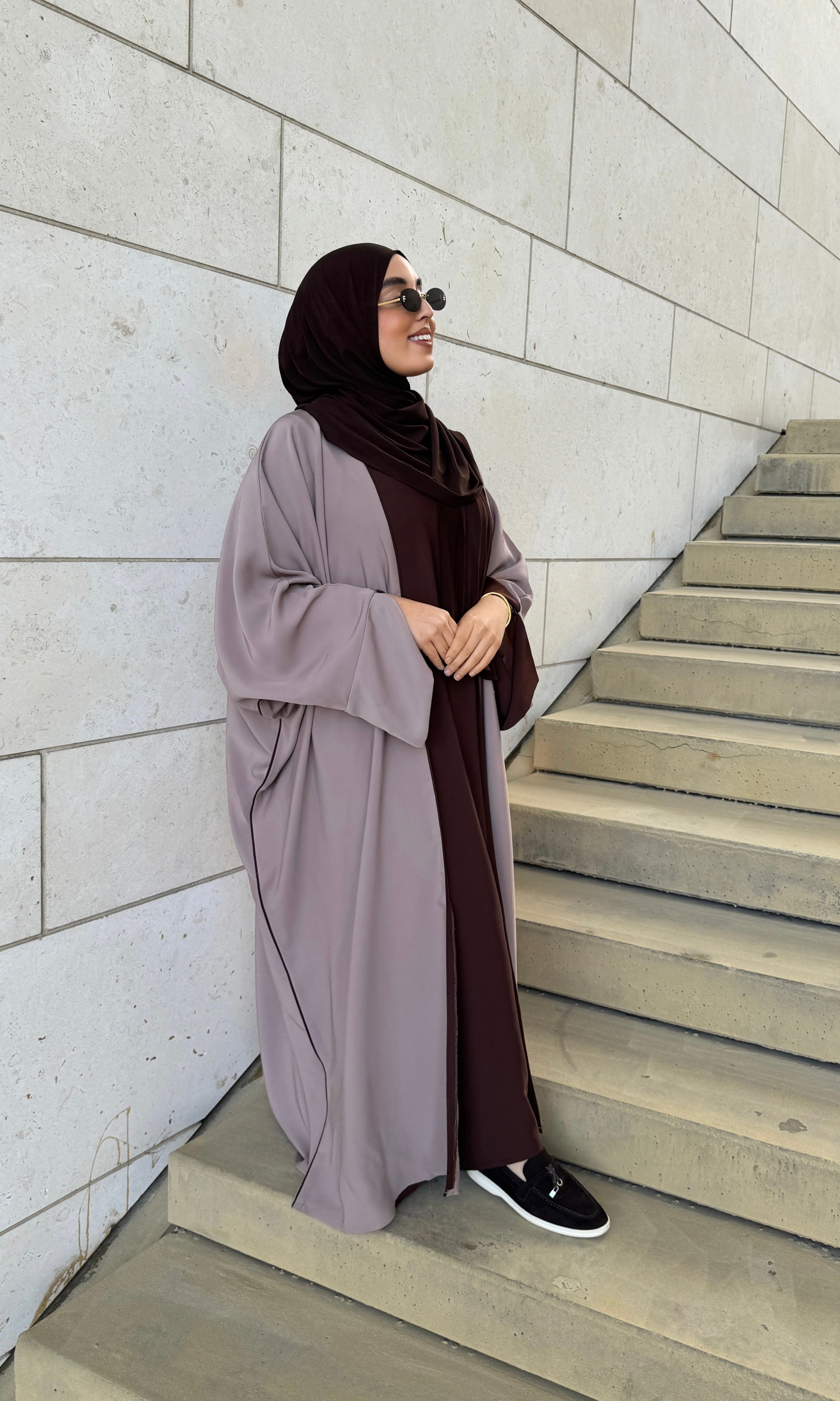 Abaya Manal – brown/ taupe