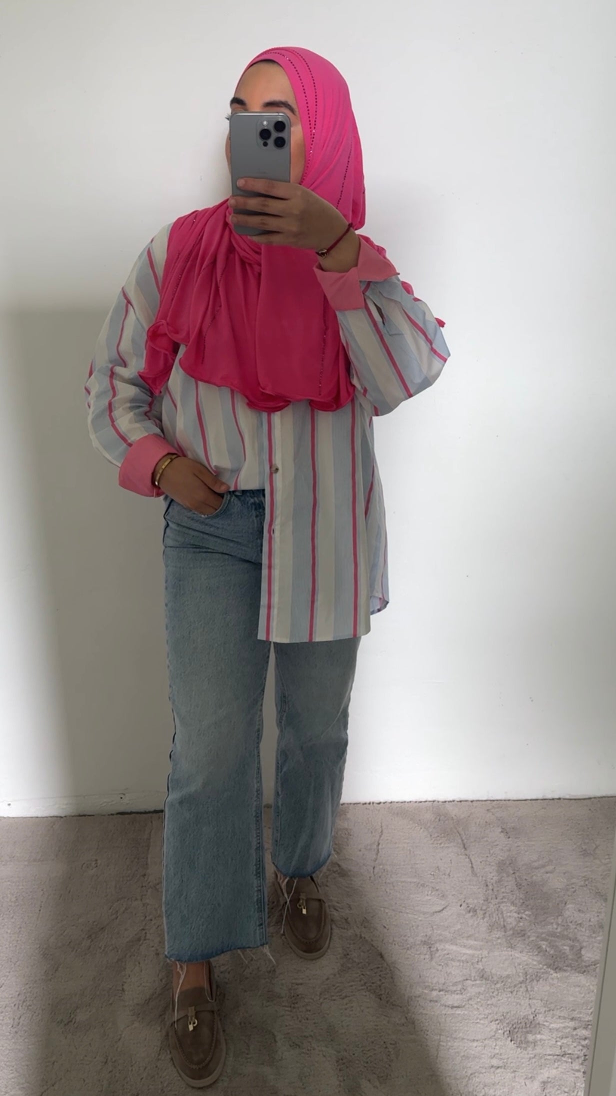 Oversize Bluse – Pink