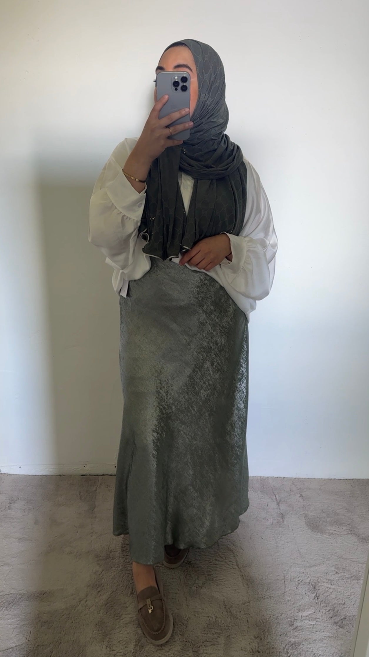 Shimmer skirt – grün